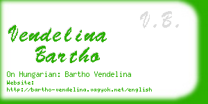 vendelina bartho business card